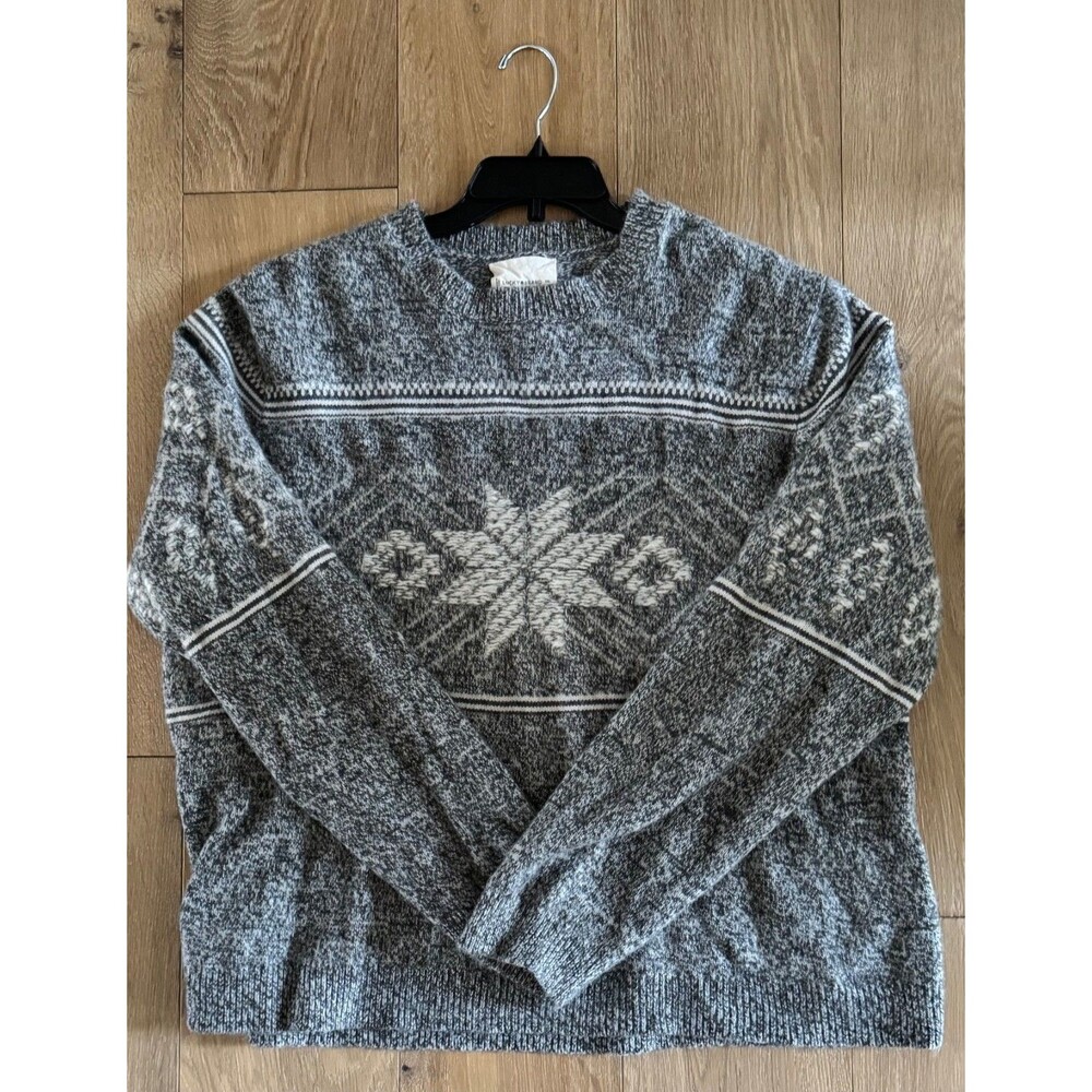 Lucky Brand Nordic Intarsia Knit Sweater Men's XL Wool/Alpaca Blend Fair Isle